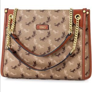 WOMEN'S Top-Handle Fashion Vegan Leather Satchel Tote Bag